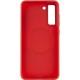 TPU чохол Bonbon Metal Style with MagSafe для Samsung Galaxy S21 FE Червоний / Red
