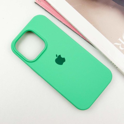 Чохол Silicone Case Full Protective (AA) для Apple iPhone 14 Pro Max (6.7") Зелений / Spearmint