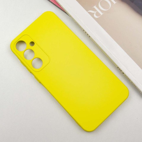 Чохол TPU GETMAN Liquid Silk Full Camera для Samsung Galaxy S23 FE Жовтий / Flash