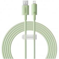 Дата кабель Baseus Habitat Series Fast Charging USB to Lightning 2.4A (1m) (P10360200421-0) Natural Green