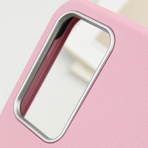 Шкіряний чохол Leather Case Metal Buttons для Samsung Galaxy A15 4G/5G / M15 5G Light Pink