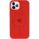 Чохол Silicone Case Full Protective (AA) with MagSafe для Apple iPhone 12 Pro Max (6.7") Червоний / Red