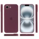 Чохол Silicone Case Full Camera Protective (AA) для Apple iPhone 16e (6.1") Бордовий / Plum