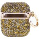 TPU чохол Bling World Rock Diamond для навушників AirPods 1/2 Золотий