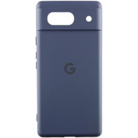 Чохол Silicone Cover Lakshmi Full Camera (AA) with logo для Google Pixel 7 Синій / Midnight blue