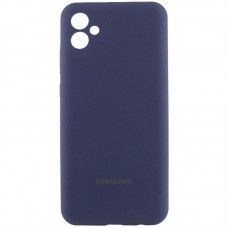 Чохол Silicone Cover Lakshmi Full Camera (AA) with logo для Samsung Galaxy A05 Синій / Midnight blue