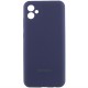 Чохол Silicone Cover Lakshmi Full Camera (AA) with logo для Samsung Galaxy A05 Синій / Midnight blue