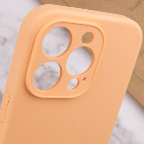 Чохол Silicone Case Full Camera Protective (AA) NO LOGO для Apple iPhone 14 Pro Max (6.7") Помаранчевий / Cantaloupe
