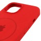 Чохол Silicone Case Full Protective (AA) with MagSafe для Apple iPhone 12 Pro Max (6.7") Червоний / Red