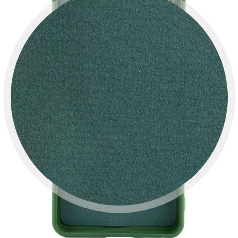 Чохол TPU GETMAN Liquid Silk Full Camera для Samsung Galaxy A06 Зелений / Dark green