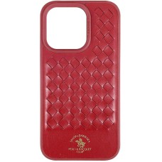 Шкіряний чохол Polo Santa Barbara для Apple iPhone 14 Pro (6.1") Red