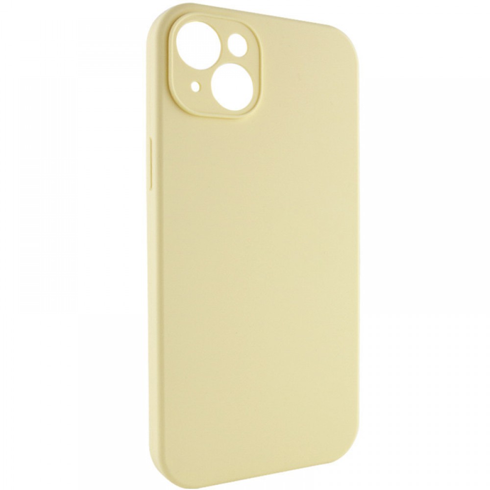 Чохол Silicone Case Full Camera Protective (AA) NO LOGO для Apple iPhone 15 (6.1") Жовтий / Mellow Yellow