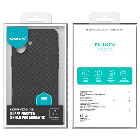 Чохол Nillkin Matte Magnetic Pro для Apple iPhone 17 (6.3") Чорний / Black