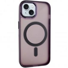 Чохол TPU+PC Lily with MagSafe для Apple iPhone 14 (6.1") Dark Purple