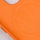 Шкіряний чохол Leather Case (AAA) with MagSafe and Animation для Apple iPhone 14 Pro (6.1") Orange