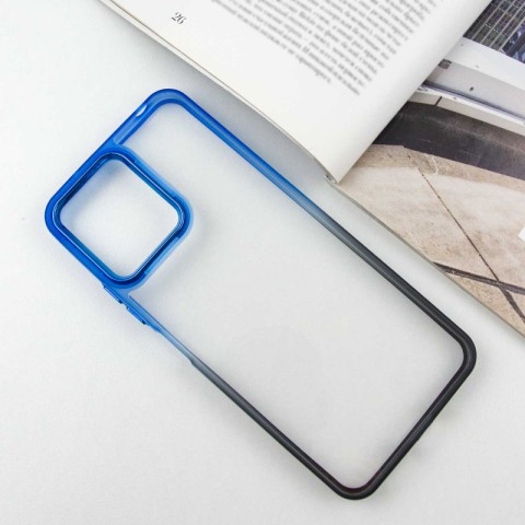 Чохол TPU+PC Fresh sip series для Xiaomi Redmi 12 Чорний / Синій