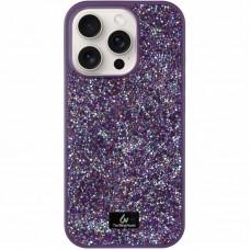 TPU чохол Bling World Rock Diamond для Apple iPhone 15 Pro (6.1") Фіолетовий