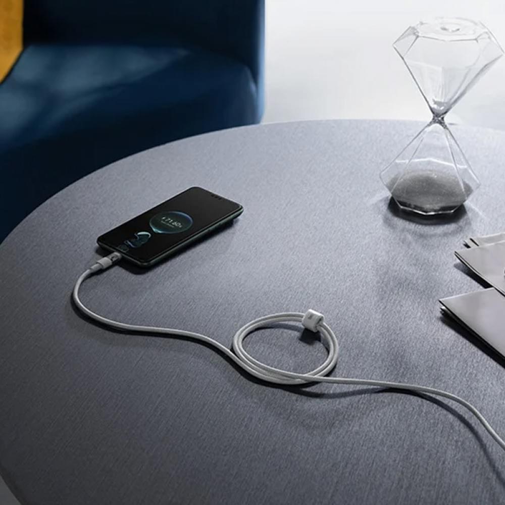 Дата кабель Baseus Gem Fast Charging USB to Type-C 100W (2m) (P10373002111) Moon White Дата кабель Baseus Gem Fast Charging USB to Type-C 100W (2m) (P10373002111) Moon White