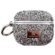 TPU чохол Bling World Rock Diamond для навушників AirPods 3 Срібний