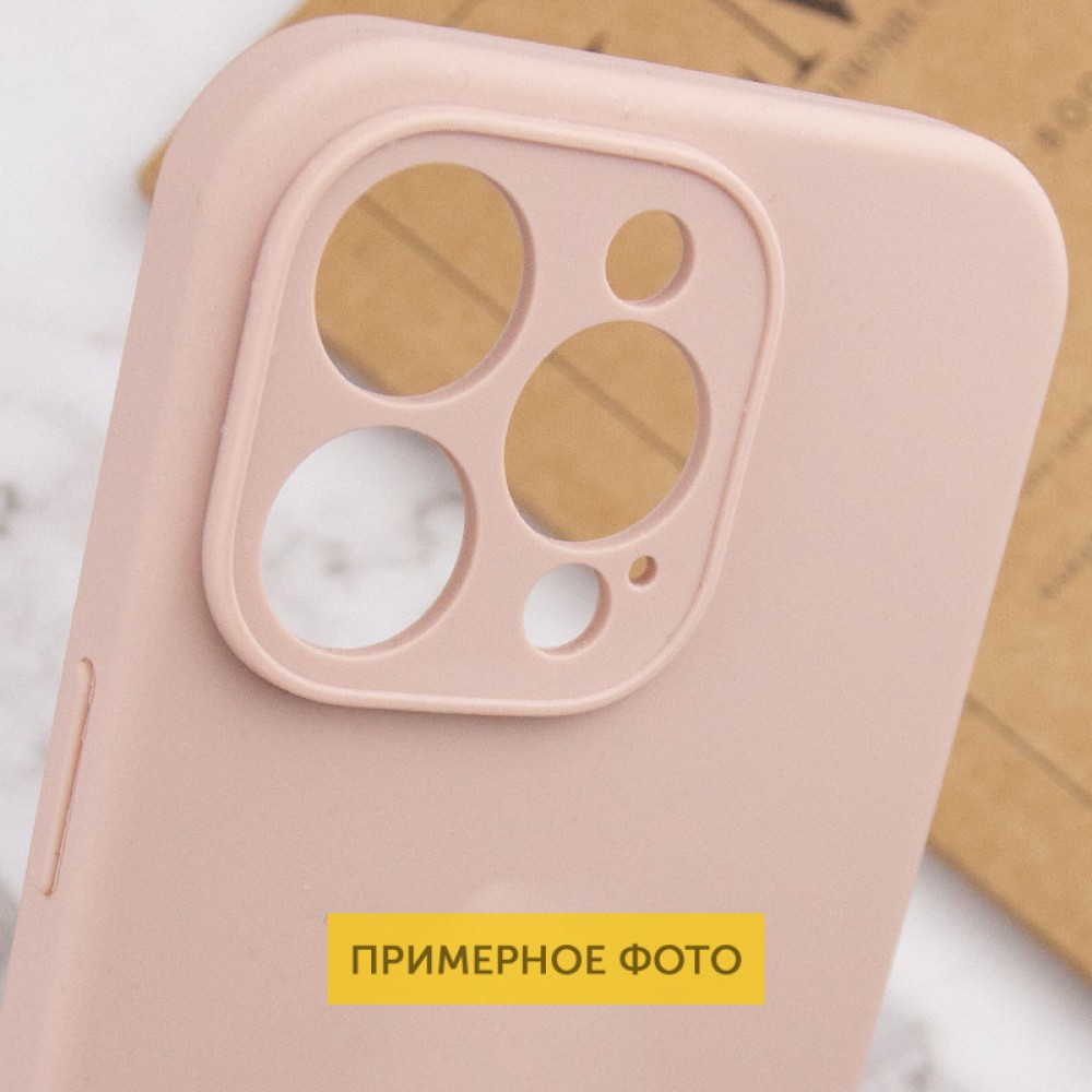Чохол Silicone Case Full Camera Protective (AA) NO LOGO для Apple iPhone 16 (6.1") Рожевий / Pink Sand
