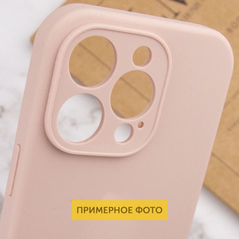 Чохол Silicone Case Full Camera Protective (AA) NO LOGO для Apple iPhone 16 (6.1") Рожевий / Pink Sand