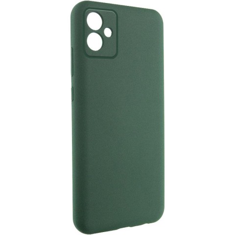 Чохол TPU GETMAN Liquid Silk Full Camera для Samsung Galaxy A06 Зелений / Dark green