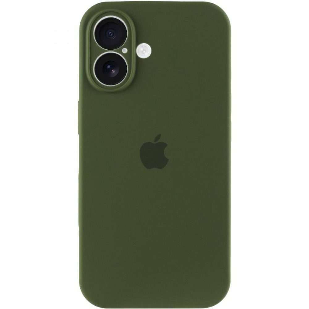 Чохол Silicone Case Full Camera Protective (AA) для Apple iPhone 17 (6.3") Зелений / Dark Olive
