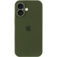 Чохол Silicone Case Full Camera Protective (AA) для Apple iPhone 17 (6.3") Зелений / Dark Olive