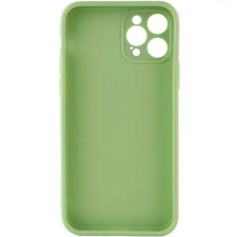 Силіконовий чохол Candy Full Camera для Apple iPhone 12 Pro Max (6.7") Фісташковий