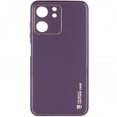 Шкіряний чохол Xshield для Xiaomi Redmi 13C / Poco C65 Фіолетовий / Dark Purple