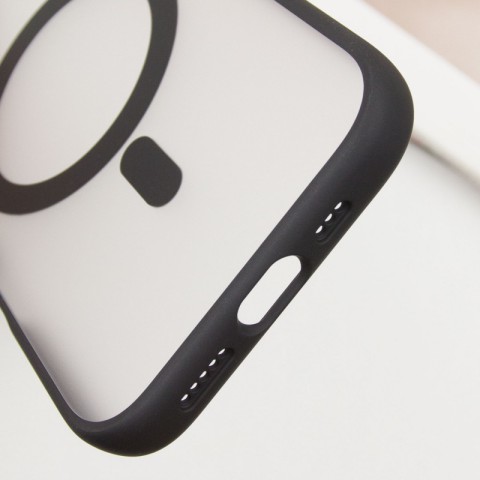 TPU+PC чохол Blueo Skin Friendly Frosted with MagSafe для Apple iPhone 16 Pro (6.3") Чорний