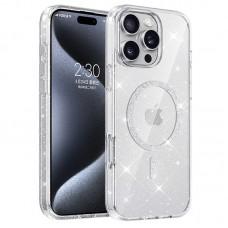 Чохол TPU Eclipse Sparkle (MagFit) для Apple iPhone 16 Pro Max (6.9") Clear
