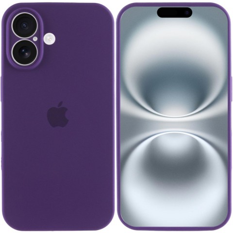 Чохол Silicone Case Full Camera Protective (AA) для Apple iPhone 16 Plus (6.7") Фіолетовий / Amethyst