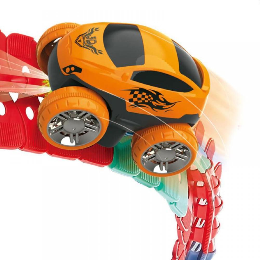Інтерактивний трек з інерційною машинкою SHT 188 Changeable Trak (92pcs/1CAR) Colorful