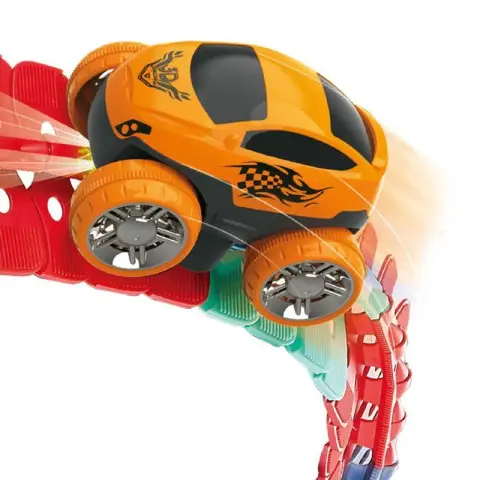 Інтерактивний трек з інерційною машинкою SHT 188 Changeable Trak (92pcs/1CAR) Colorful