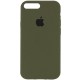 Чохол Silicone Case Full Protective (AA) для Apple iPhone 7 plus / 8 plus (5.5") Зелений / Dark Olive
