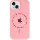 Чохол Silicone Case Full Protective (AA) with MagSafe для Apple iPhone 14 (6.1") Рожевий / Light pink