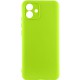 Чохол TPU GETMAN Liquid Silk Full Camera для Samsung Galaxy A05 Салатовий / Neon Green