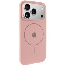 Чохол Silicone Case Full Protective (AA) V2 with MagSafe для Apple iPhone 17 Pro (6.3") Рожевий / Pink Sand