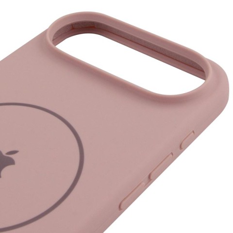 Чохол Silicone Case Full Protective (AA) V2 with MagSafe для Apple iPhone 17 Air (6.5") Рожевий / Pink Sand