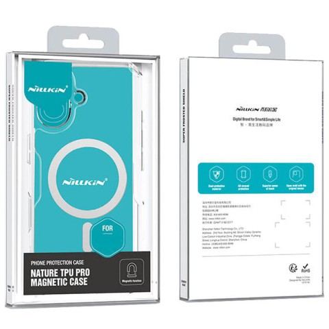 TPU чохол Nillkin Nature Pro Magnetic для Apple iPhone 17 (6.3") Безбарвний (прозорий)