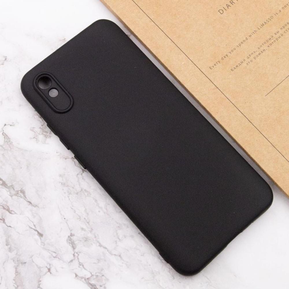 Чохол TPU GETMAN Liquid Silk Full Camera для Xiaomi Redmi 9A Чорний / Black