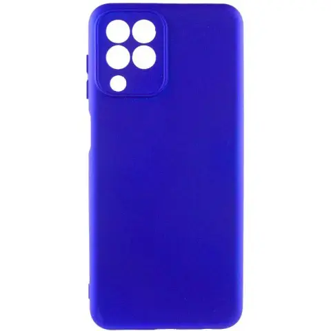 Чохол TPU GETMAN Liquid Silk Full Camera для Samsung Galaxy M33 5G Синій / Iris