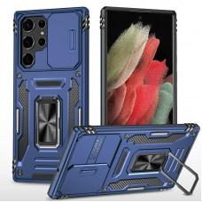 Ударостійкий чохол Camshield Army Ring для Samsung Galaxy S25 Ultra Синій / Navy