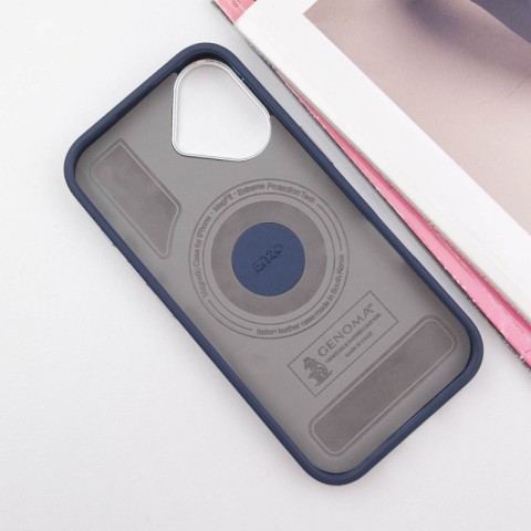 Чохол SGP PC+Leather with MagSafe для Apple iPhone 16 Plus (6.7") Blue