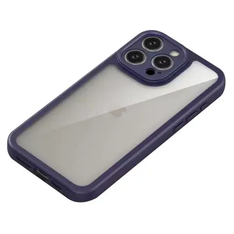 TPU чохол Transparent + Colour 1,5mm для Apple iPhone 14 Pro Max (6.7") Purple