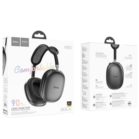 Накладні бездротові навушники Hoco W55 Pleasing Deep space gray