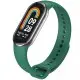 Силіконовий ремінець для Xiaomi Mi Band 8/9/10 Зелений / Dark green