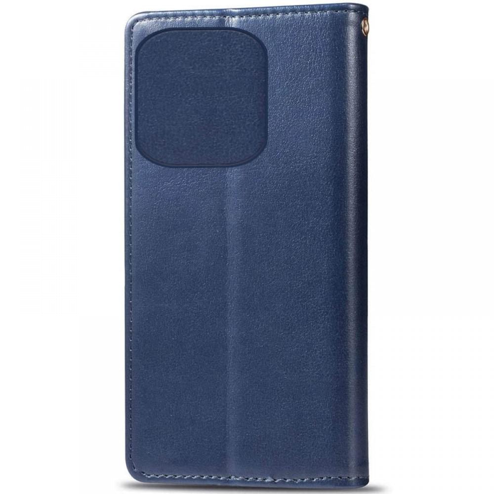 Шкіряний чохол-книжка GETMAN Gallant (PU) для TECNO Spark 10C Синій