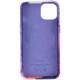 Шкіряний чохол Colour Splash для Apple iPhone 11 Pro Max (6.5") Purple / Pink
